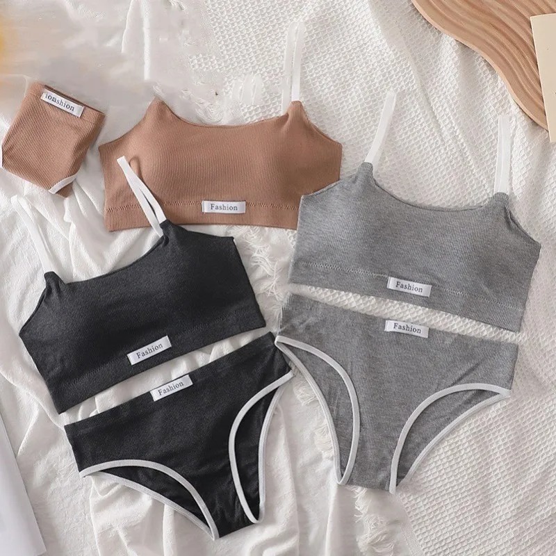 Setelan Lingerie katun wanita, - Cotton Bra Everyday ulasan dan harga