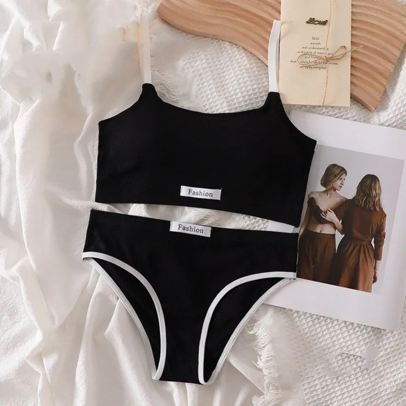 Setelan Lingerie katun wanita, - Cotton Bra Everyday ulasan dan harga